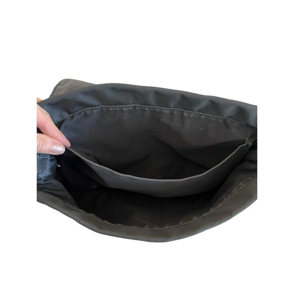 KATE SPADE MESSENGER BAG PURSE DIAPER BAG LAP TOP BAG BLACK NYLON MADE IN USA - Picture 6 of 12